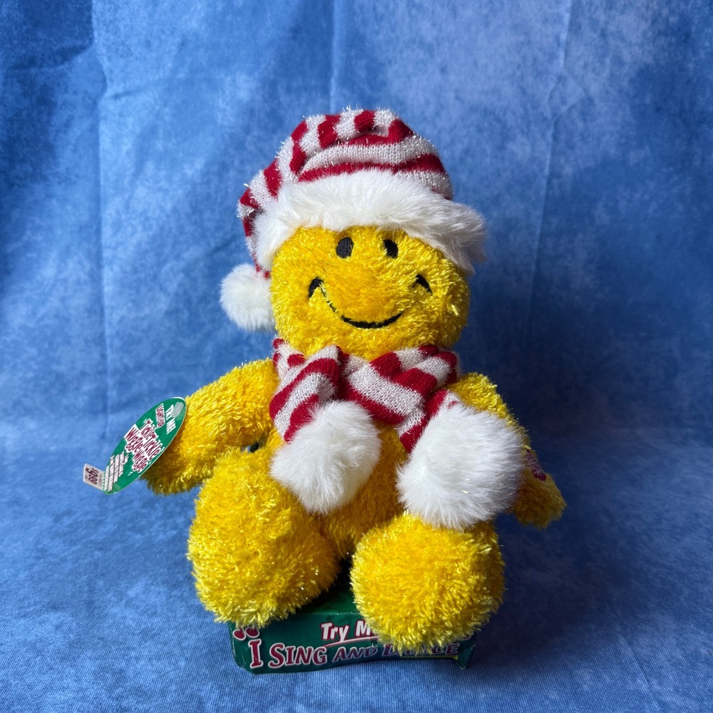 Vintage Dan‎ Dee Singing Dancing Christmas Plush Teddy Bear Tested Works w/ Box
